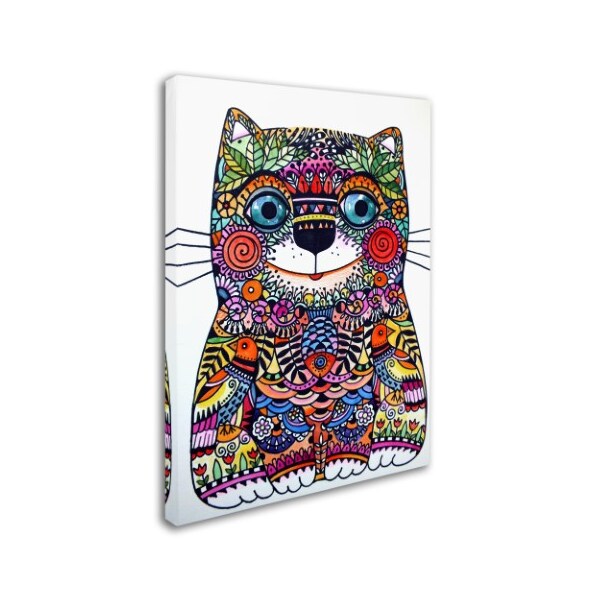 Oxana Ziaka 'Colorful Happy Cat' Canvas Art,18x24